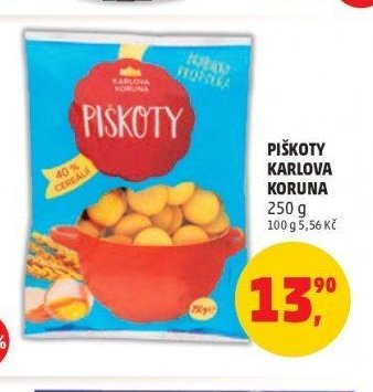 PIŠKOTY KARLOVA KORUNA 250 g