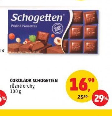 ČOKOLÁDA SCHOGETTEN 100 g