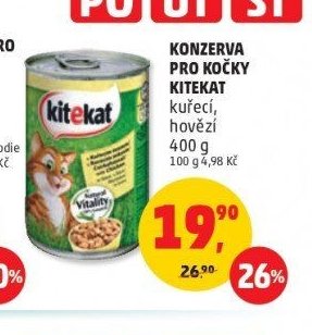 KONZERVA PRO KOČKY KITEKAT