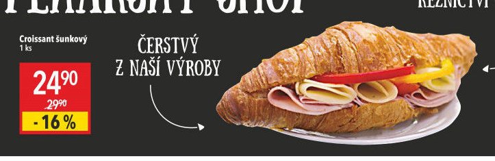 Croissant šunkový