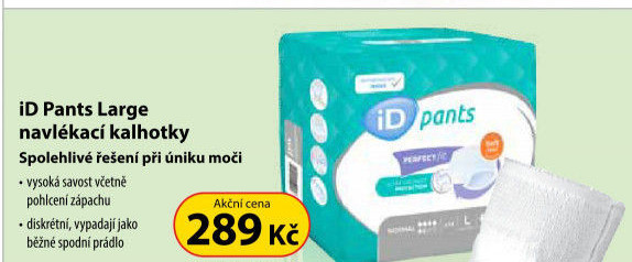Inkontinenční kalhotky iD Pants