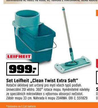 Set Leifheit „Clean Twist Extra Soft“