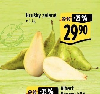 Hrušky zelené