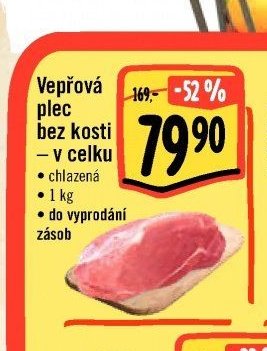 Vepřová plec bez kosti