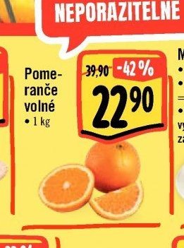 Pomeranče volné