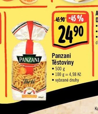 Panzani Těstoviny
