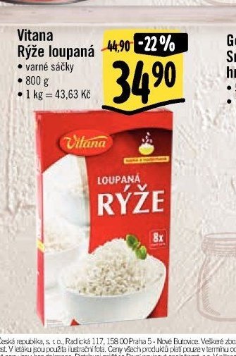 Vitana Rýže loupaná