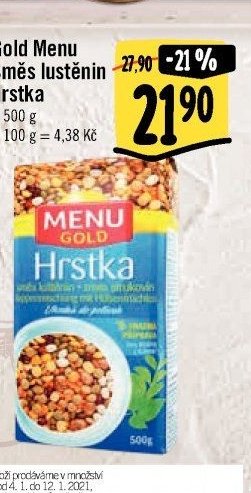 Gold Menu Směs lustěnin hrstka