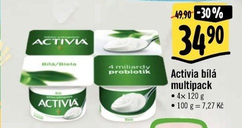 Bílý jogurt Activia Danone