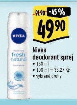 Deodorant sprej Nivea - Albert akcniletaky.com