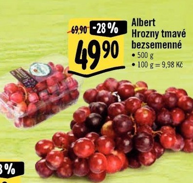 Hrozny tmavé bezsemenné Albert