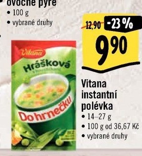 Instantní polévky Vitana