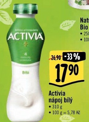 Jogurtový nápoj Activia Danone