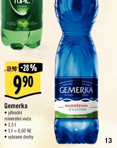 Minerální voda Gemerka