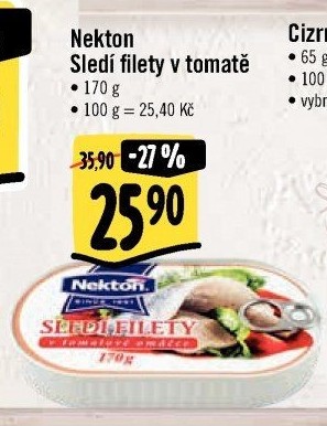 Sleď filety v omáčce Nekton