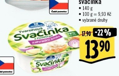Svačinka zeleninový tvaroh Milko