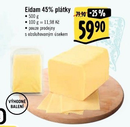 Sýr Eidam 45%