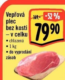 Vepřová plec bez kosti