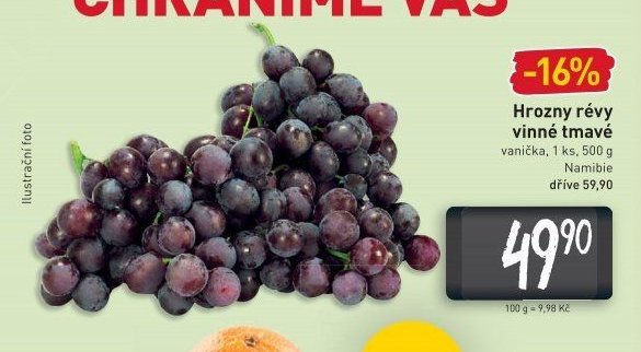 Hrozny révy vinné tmavé