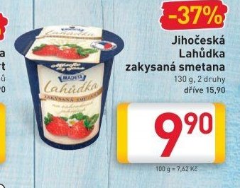 Jihočeská Lahůdka zakysaná smetana
