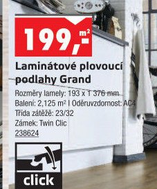 Laminátové plovoucí podlahy Grand - UNI HOBBY akcniletaky.com