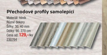 Přechodové profily samolepící - UNI HOBBY akcniletaky.com