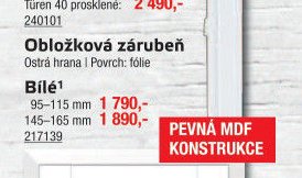 Obložková zárubeň Bílé - UNI HOBBY akcniletaky.com