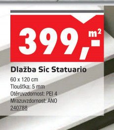 Dlažba Sic Statuario - UNI HOBBY akcniletaky.com