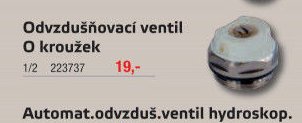 Odvzdušňovací ventil O kroužek - UNI HOBBY akcniletaky.com