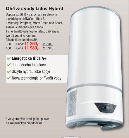 Ohřívač vody Lidos Hybrid - UNI HOBBY akcniletaky.com