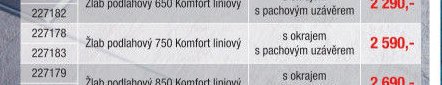 Žlab podlahový 750 Komfort liniový - UNI HOBBY akcniletaky.com