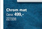 Tlačítko ovládací Komfort Chrom mat - UNI HOBBY akcniletaky.com