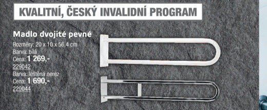 Madlo dvojité pevné (bílá) - UNI HOBBY akcniletaky.com