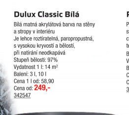 Dulux Classic Bílá - UNI HOBBY akcniletaky.com