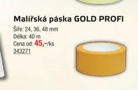 Malířská páska GOLD PROFI - UNI HOBBY akcniletaky.com
