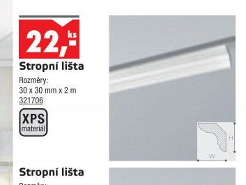 Stropní lišta - UNI HOBBY akcniletaky.com
