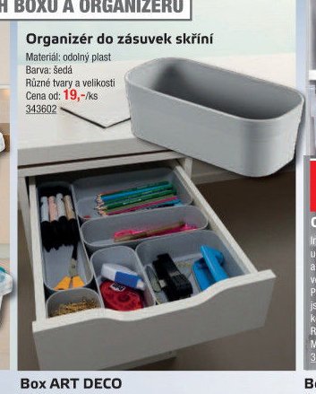Organizér do zásuvek skříní