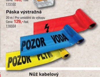 Páska výstražná - UNI HOBBY akcniletaky.com