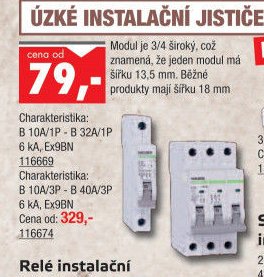 Úzké instalační jističe Noark - UNI HOBBY akcniletaky.com