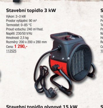 Stavební topidlo 3 kW - UNI HOBBY akcniletaky.com