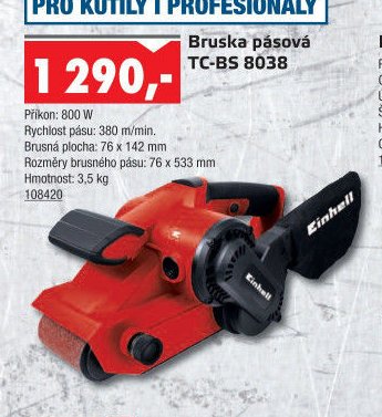 Bruska pásová TC-BS 8038 - UNI HOBBY akcniletaky.com