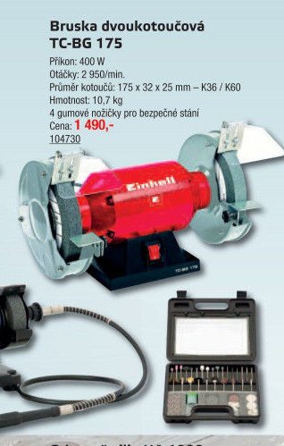Bruska dvoukotoučová TC-BG 175 - UNI HOBBY akcniletaky.com