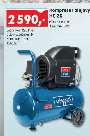 Kompresor olejový HC 26 - UNI HOBBY akcniletaky.com