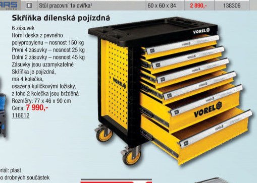 Skříňka dílenská pojízdná - UNI HOBBY akcniletaky.com