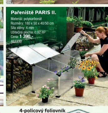 Pařeniště PARIS II. - UNI HOBBY akcniletaky.com