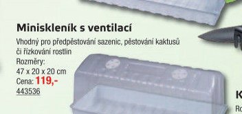 Miniskleník s ventilací - UNI HOBBY akcniletaky.com