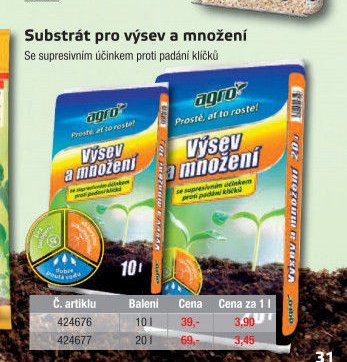 Substrát pro výsev a množení - UNI HOBBY akcniletaky.com