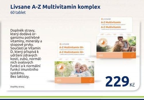Livsane A-Z Multivitamin komplex 60 tablet