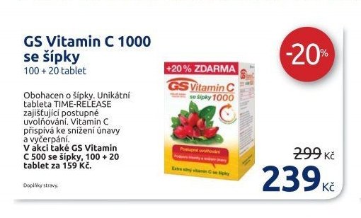 GS Vitamin C 1000 se šípky
