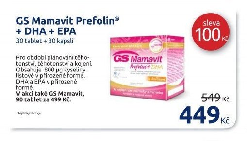 GS Mamavit Prefolin + DHA + EPA